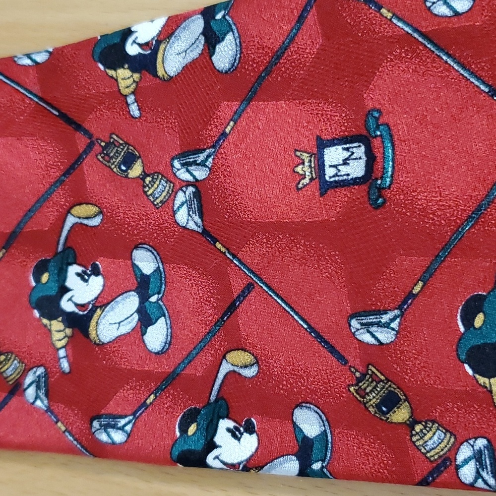 Disney Mickey Mouse Golf Print Tie